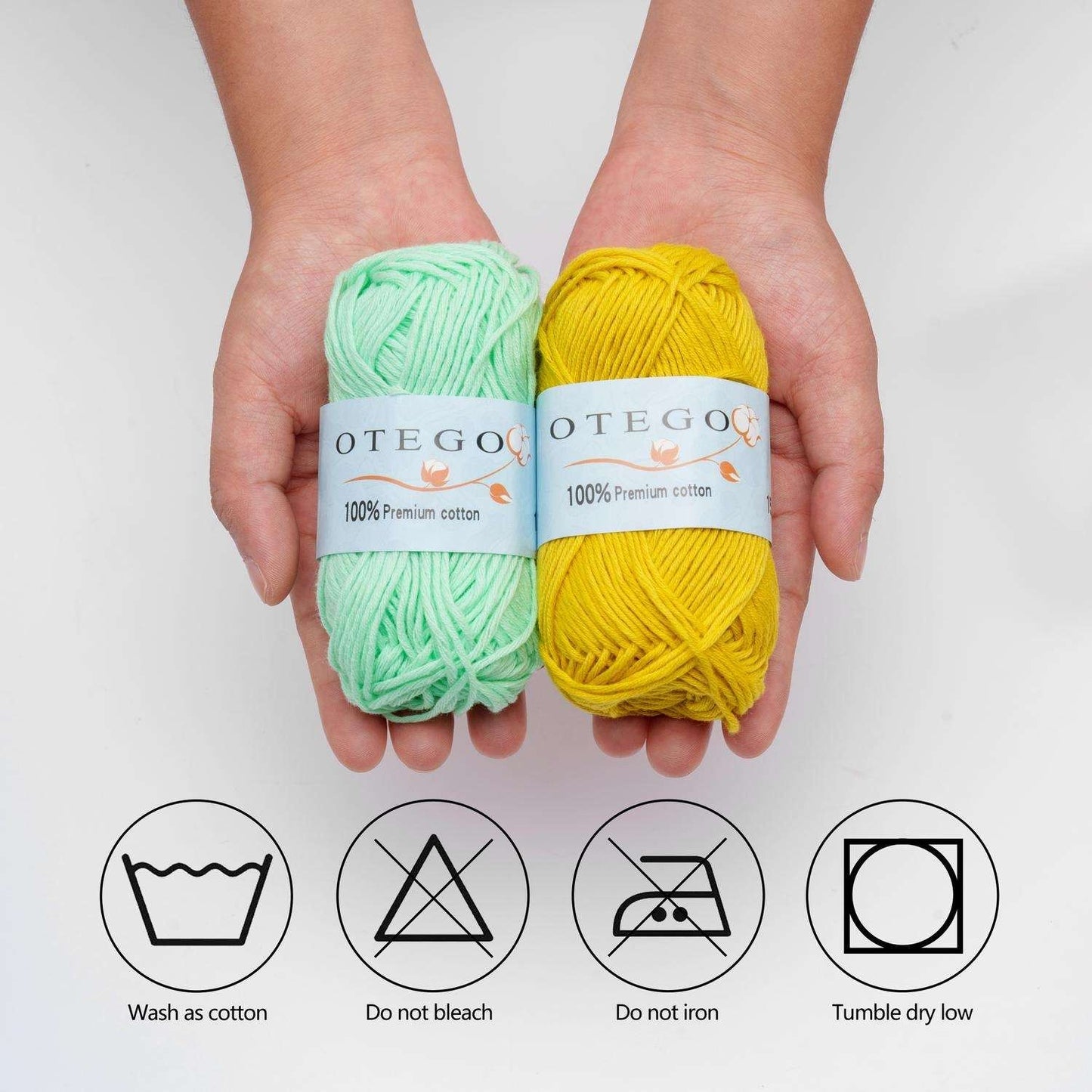 10-pack Cotton Yarn 150g MultiColor, for Knitting and Crochet