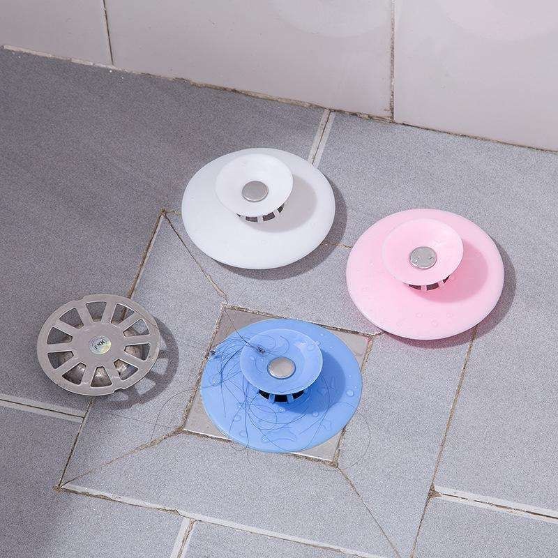 4 Pcs Hair Trap Stopper for Bathtub and Sink, White