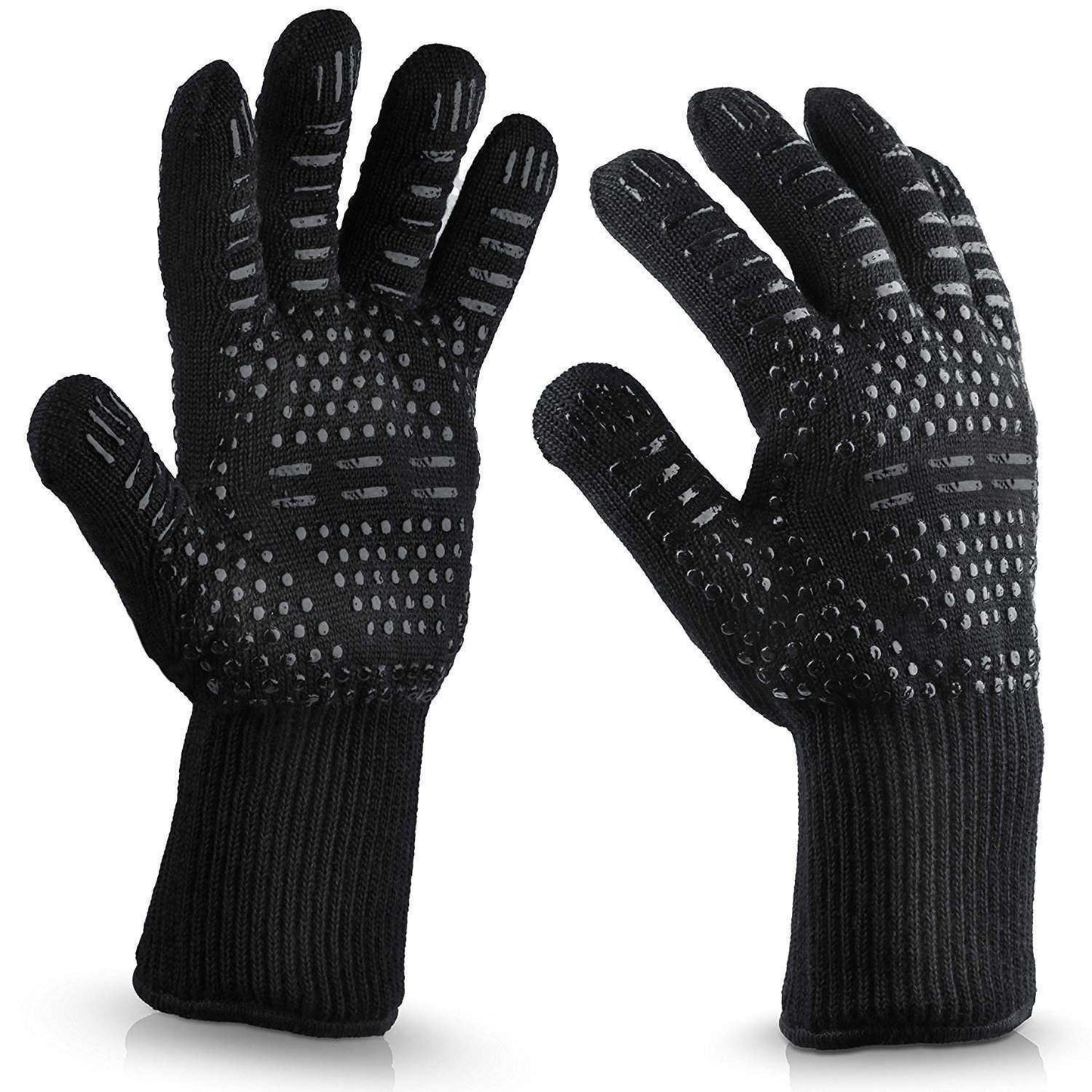 2-pack Grill Pot Mitt with Super Grip, Black