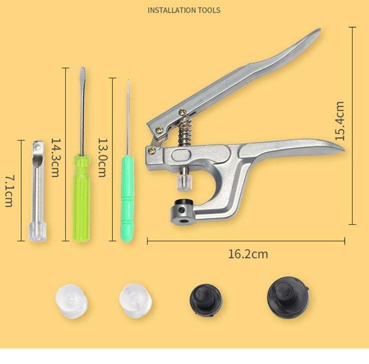 Plastic Snap Fasteners Pliers for Colorsnaps, MultiColor