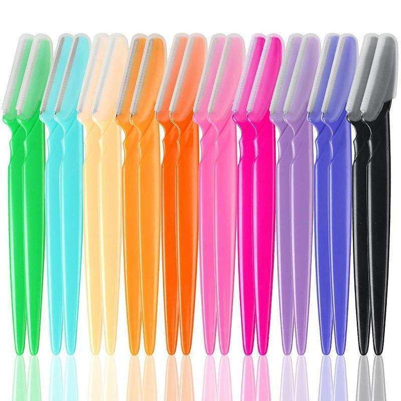 6-pack Eyebrow and Beard Trimmer Knife, MultiColor