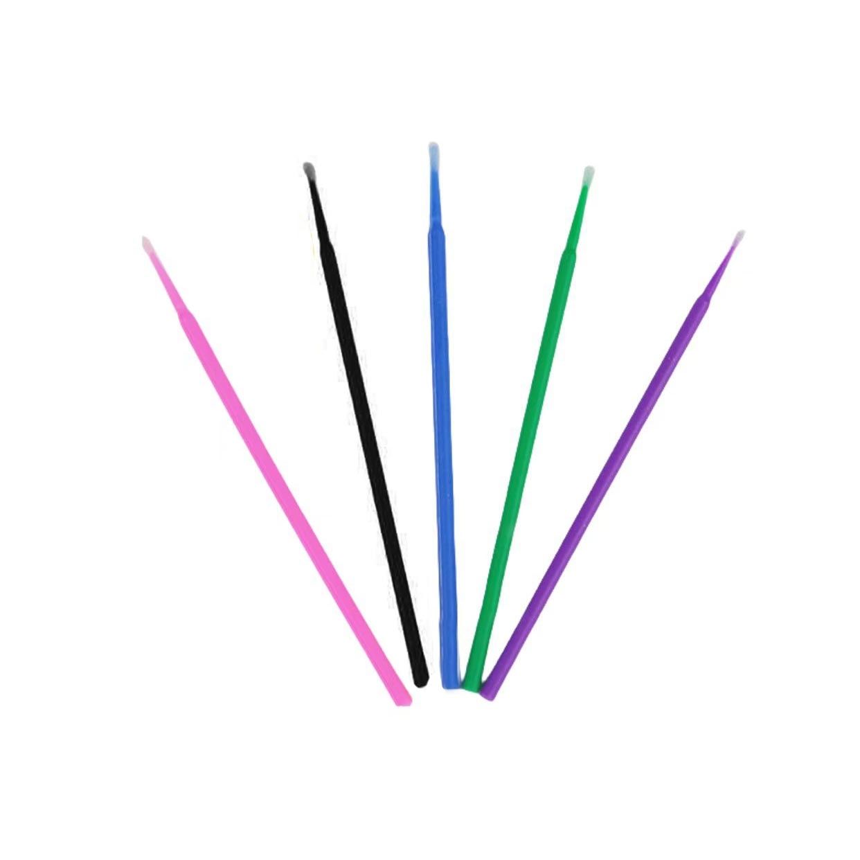 100pcs Micro Cotton Swabs, Blue