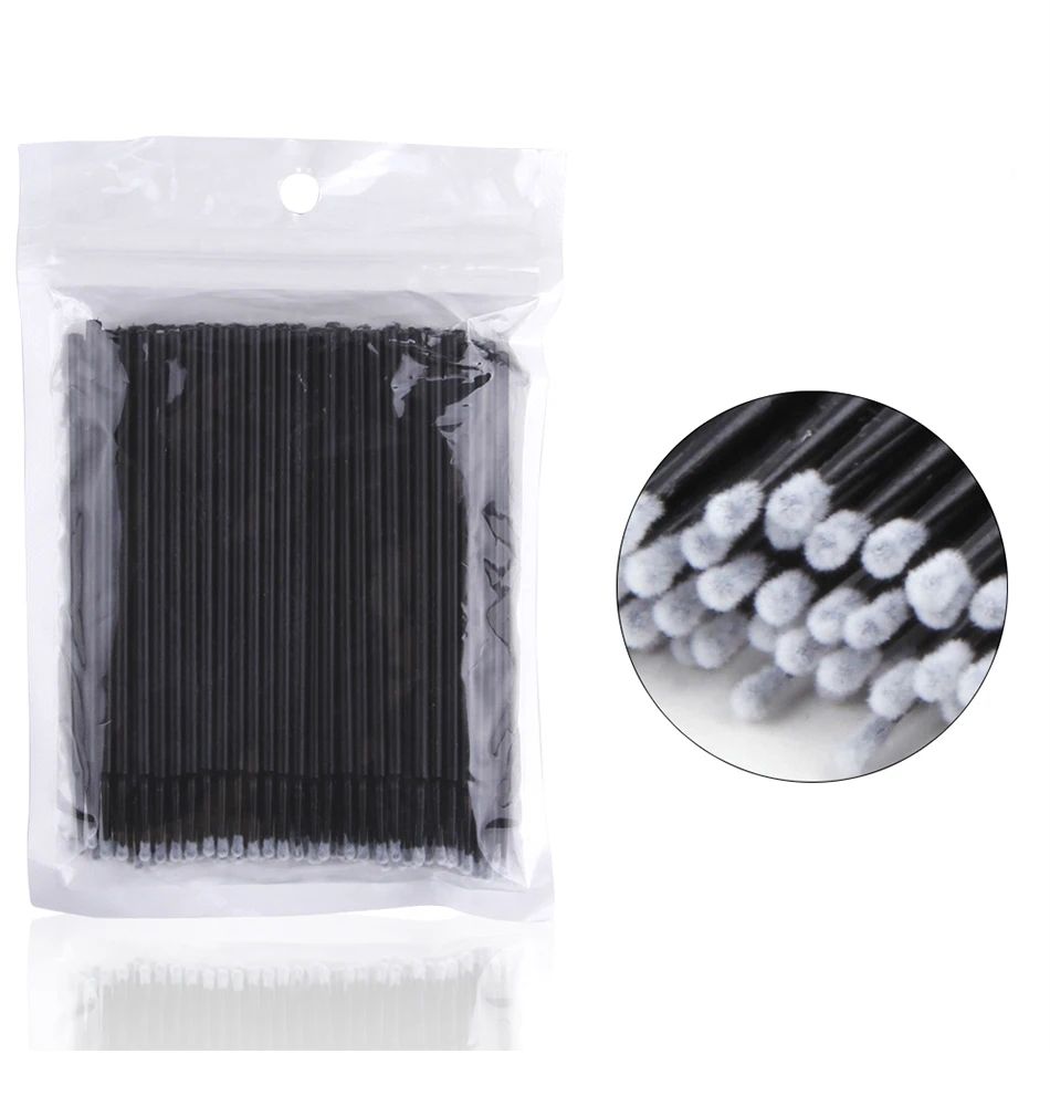 100pcs Micro Cotton Swabs, Blue