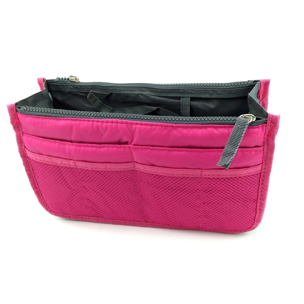 Toiletry bag set Purple, with bags in a bag design