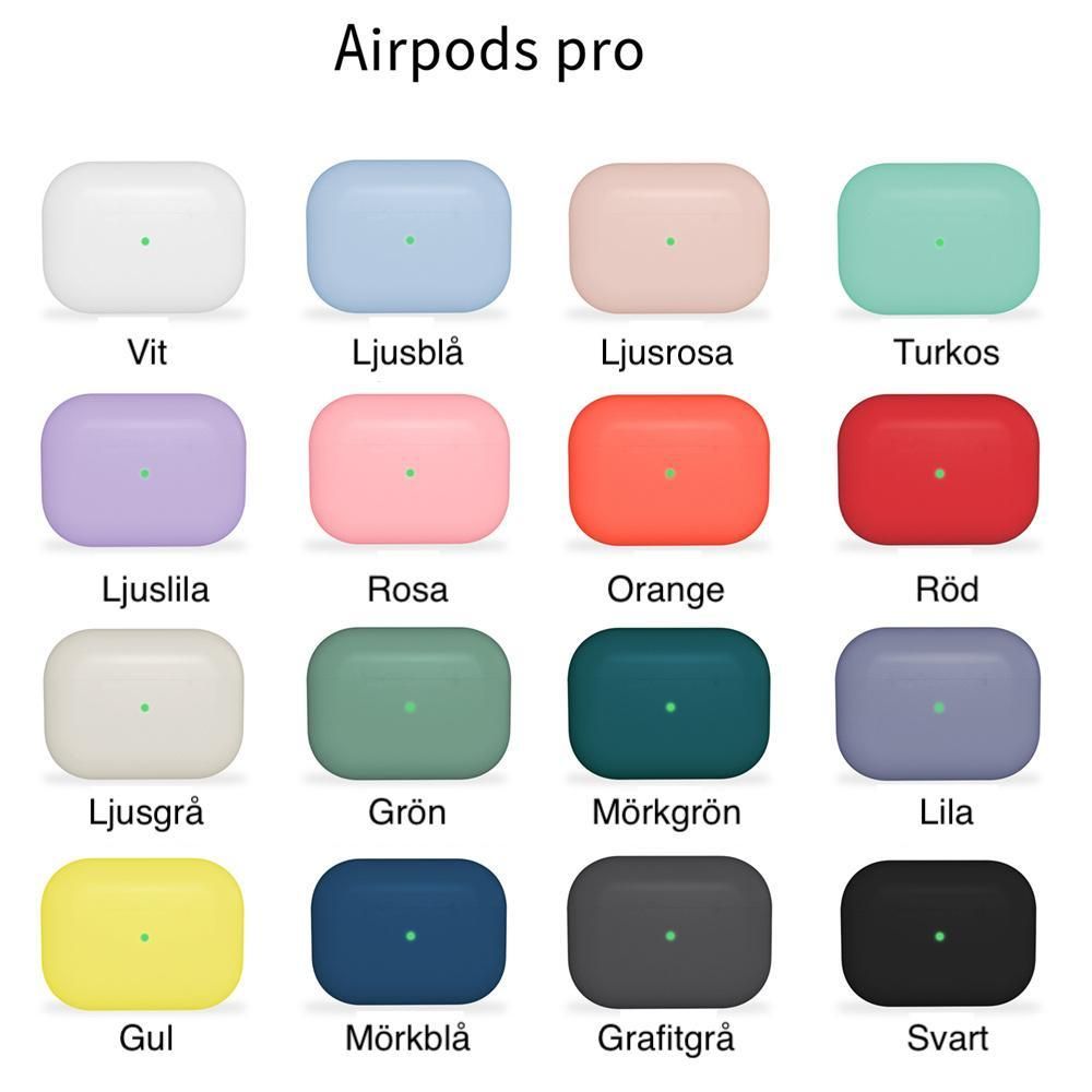 AirPods Pro Silicone Case Light Grey, Multiple Colors Protection