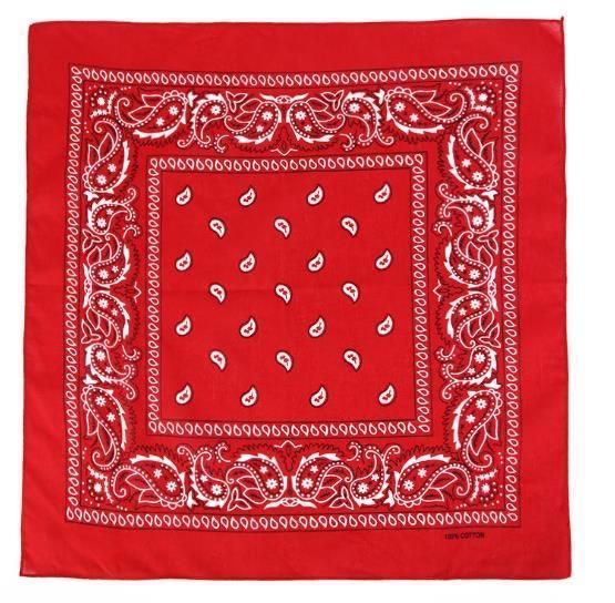 10 pcs Paisley Bandana Scarves, 54x54cm, Warm Colors