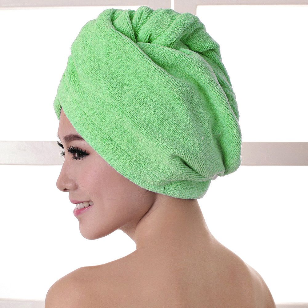 Microfiber hair turban towel, pink