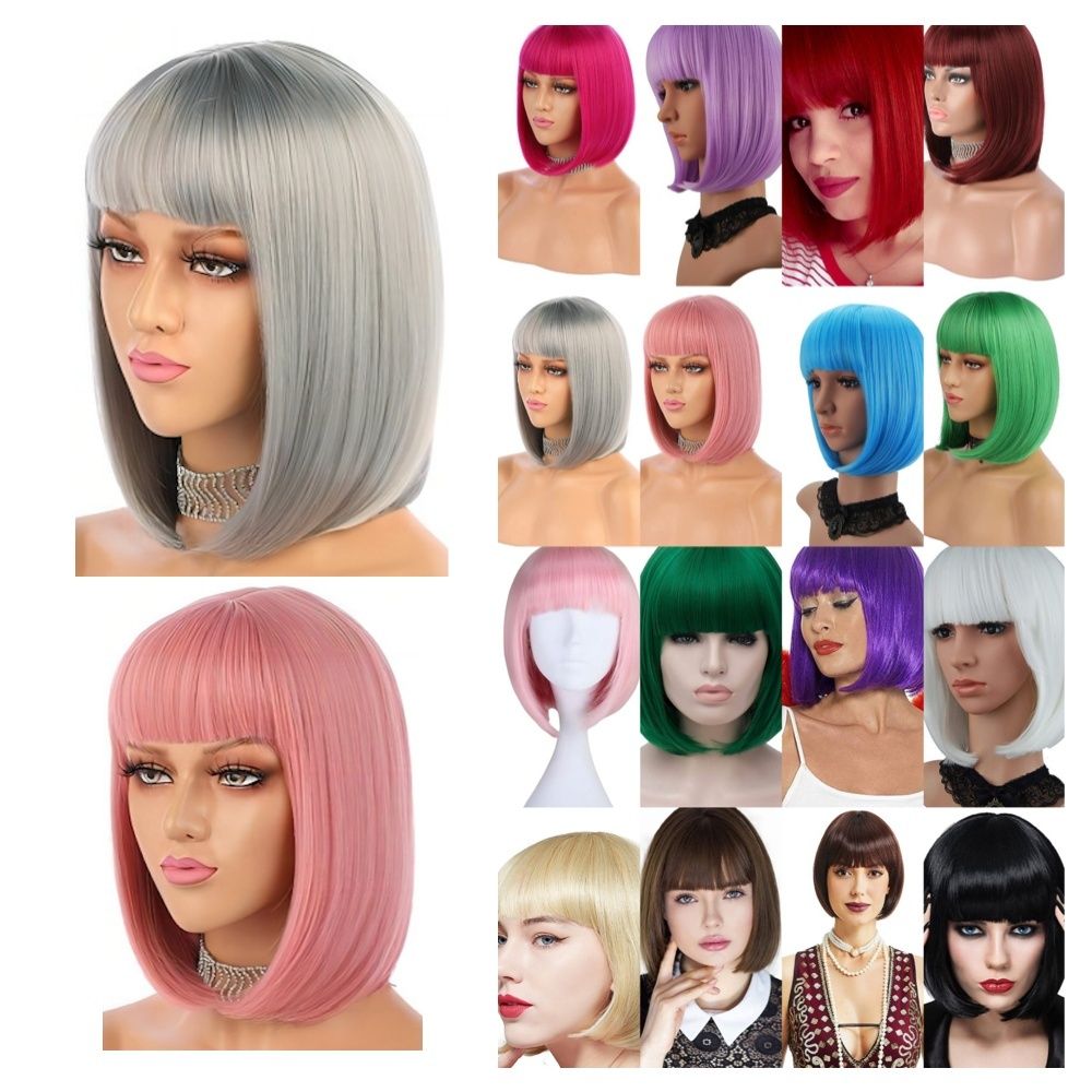 Synthetic Wig for Party Pride Parades and Cosplay, Copper