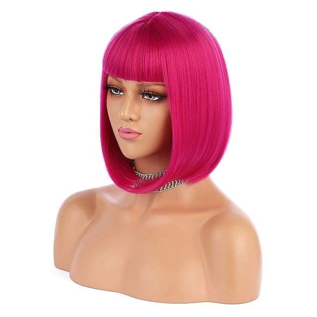 Synthetic Wig for Party Pride Parades and Cosplay, Copper