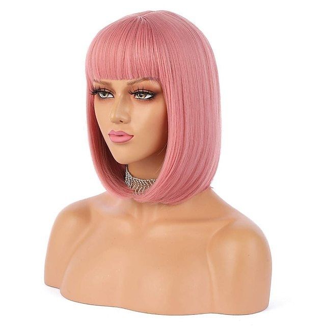Synthetic Wig for Party Pride Parades and Cosplay Dark Purple