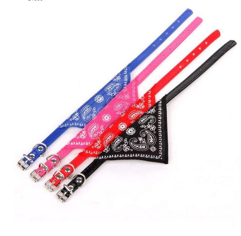 Dog Collar Bandana Scrunchie Scarf for Cats and Dogs, Black