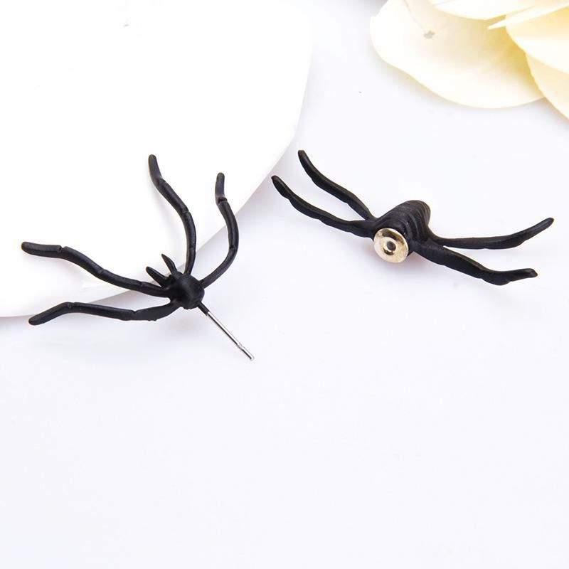 Halloween Earring Black Spider, 1 pc