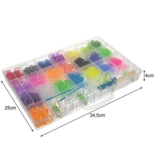 4400pcs DIY Loom Bands Rubber Band Kit, MultiColor