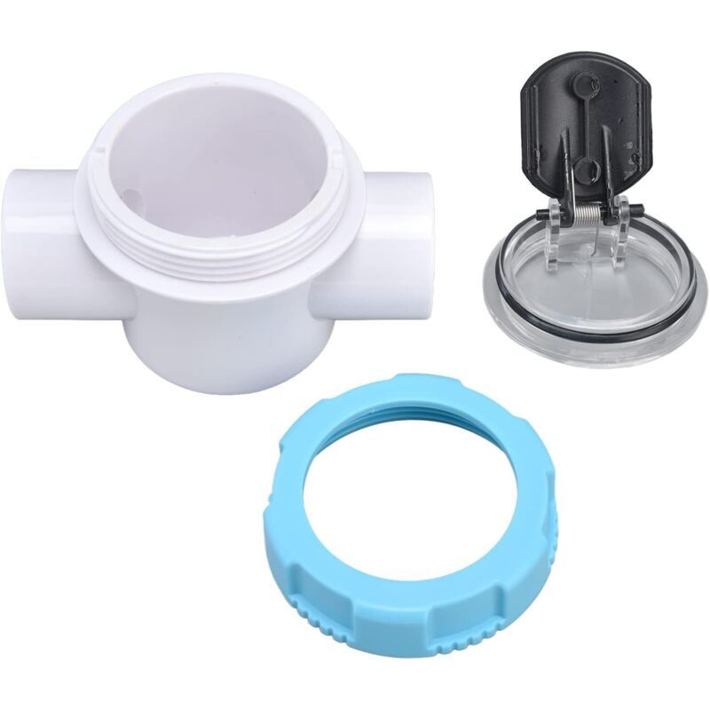 Swimming Pool Check Valve G1.5 PVC Safety Valve with Sight Lens for Spa Filter, 50mm