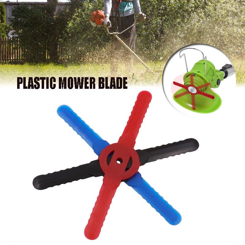 24 Pack Red Plastic Strimmer Knives Replacement Blades for Cordless String Trimmer