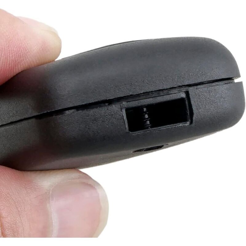 Replacement Key Shell with Screw and Remote Button Compatible with Citroen Peugeot Toyota Models Black