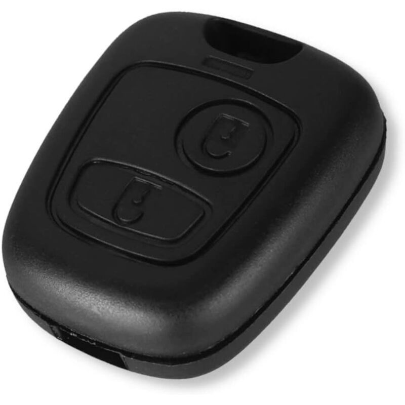 Replacement Key Shell with Screw and Remote Button Compatible with Citroen Peugeot Toyota Models Black