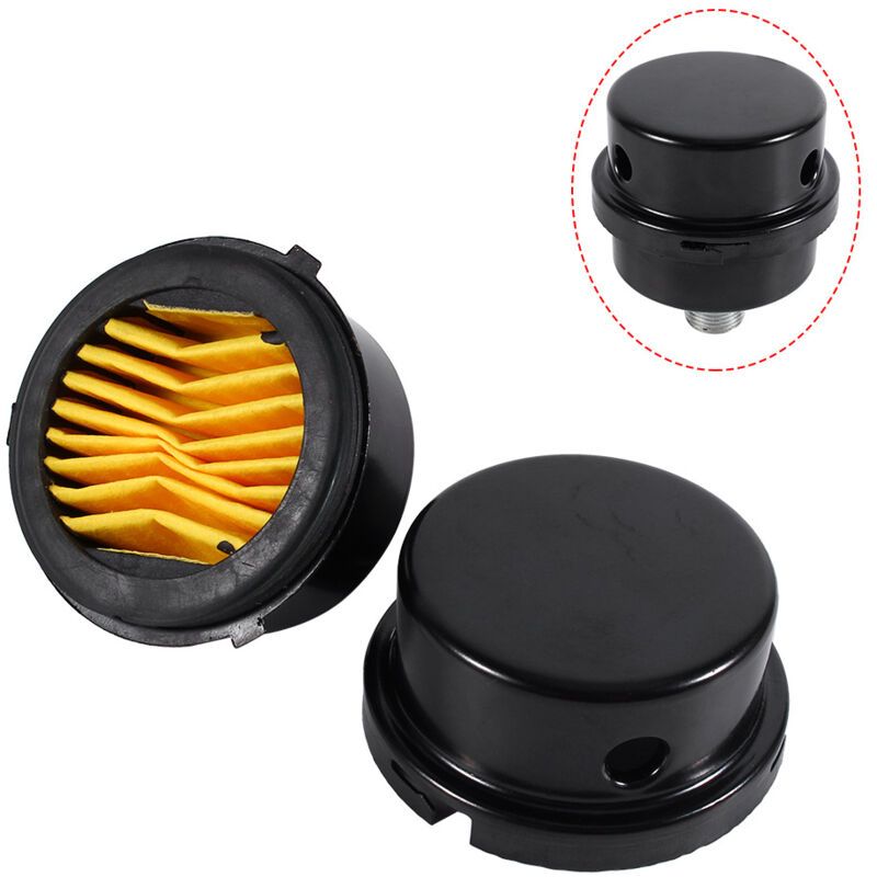 Air Compressor Silencer Filter with Thread, 0.375 Inch 16mm