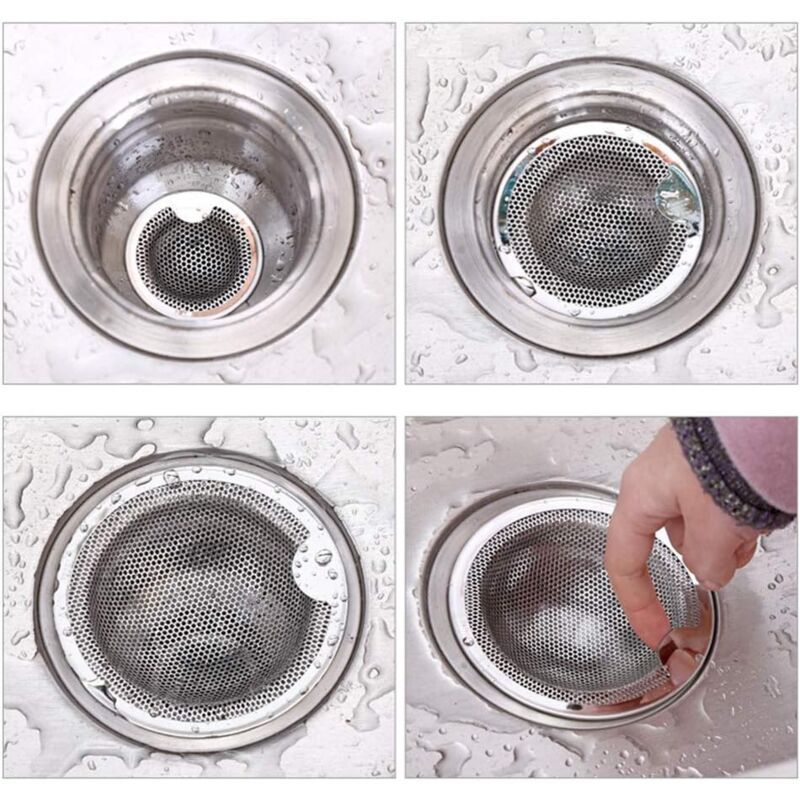2 Pack Stainless Steel Sink Strainers, 5cm