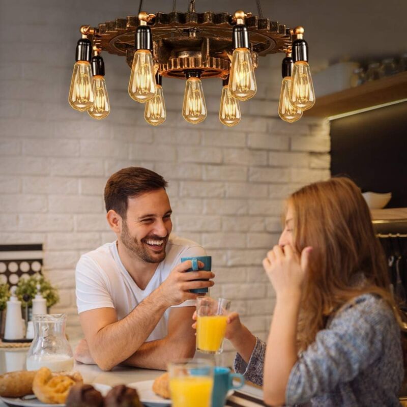 6 Pack E27 LED Edison Bulbs 4W Warm Light Vintage Antique Bulbs for Home Cafe Bar