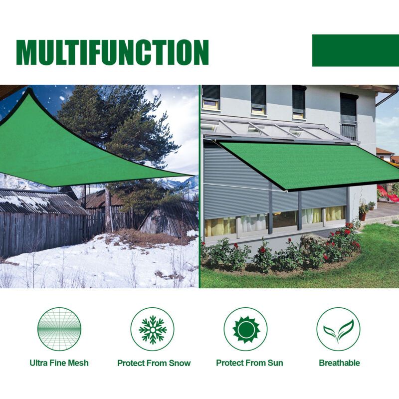 Shading Insulation Net Blue Thickening Shading Net Courtyard Outdoor Shading Net Suitable for Outdoor, Courtyard Use, 2 x 4m