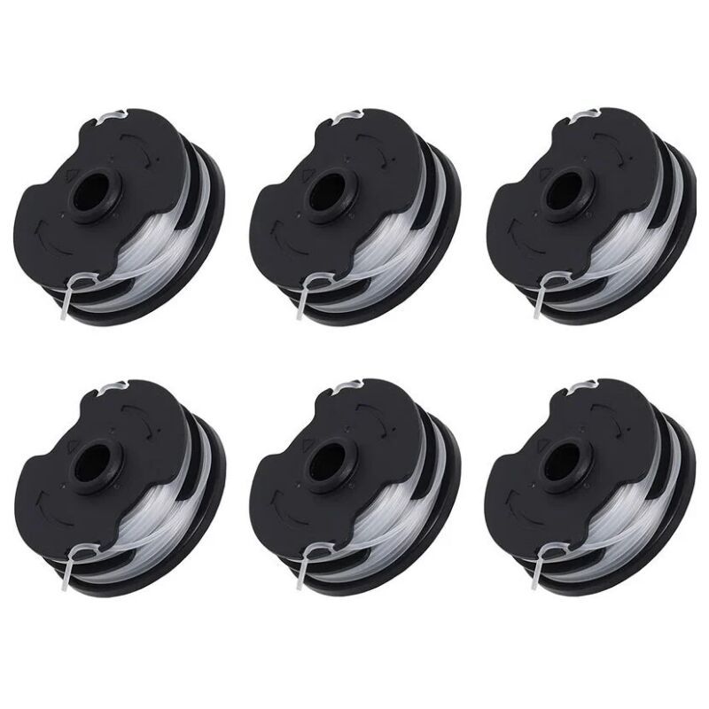 6 Pack Replacement Spools Compatible with Parkside PRTA 20-Li C3 IAN351753 Cordless Trimmer