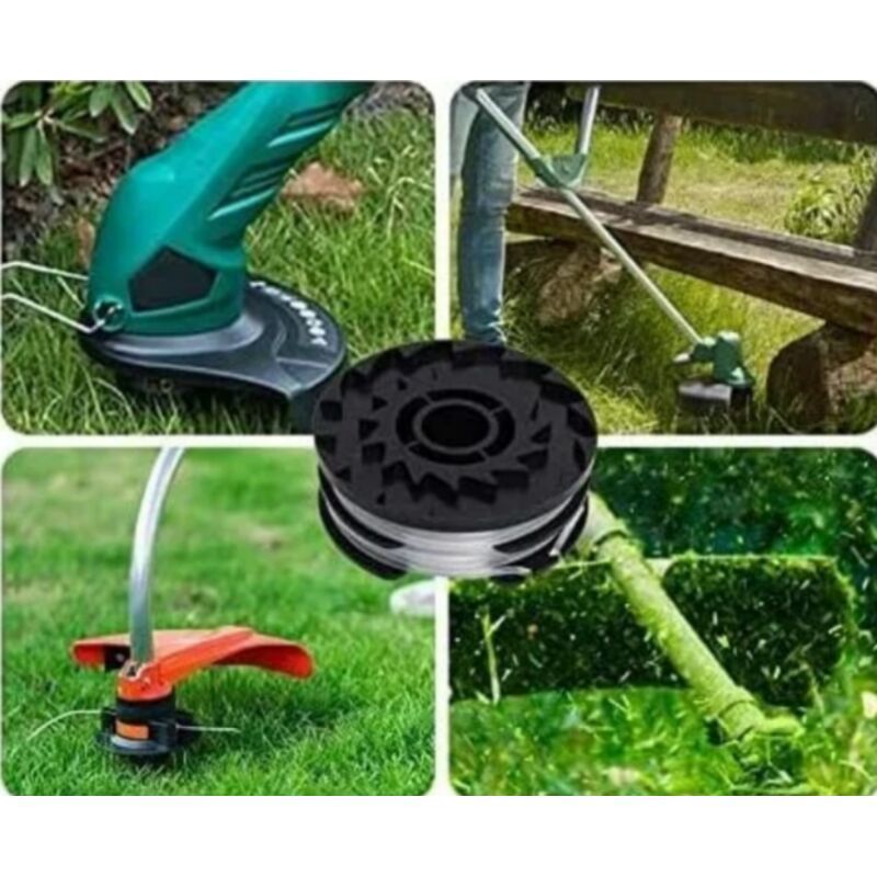 6 Pack Replacement Spools Compatible with Parkside PRTA 20-Li C3 IAN351753 Cordless Trimmer