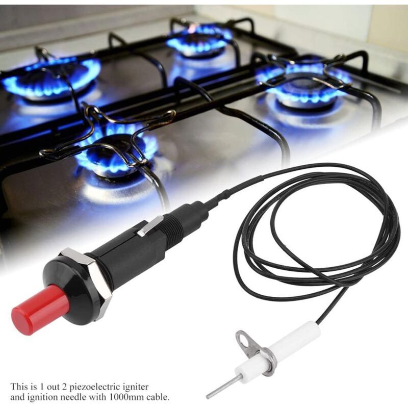 Piezo Igniter Kit for Barbecue Gas Grill Cooker Piezo Spark Ignition Kit, Piezo-1