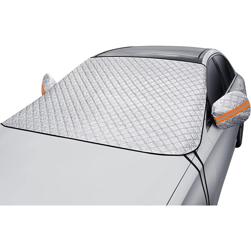 Car Windshield Cover Snow, Ice, Sun, Dust, UV, Water Resistant Car, SUV, All Years, Summer Winter
