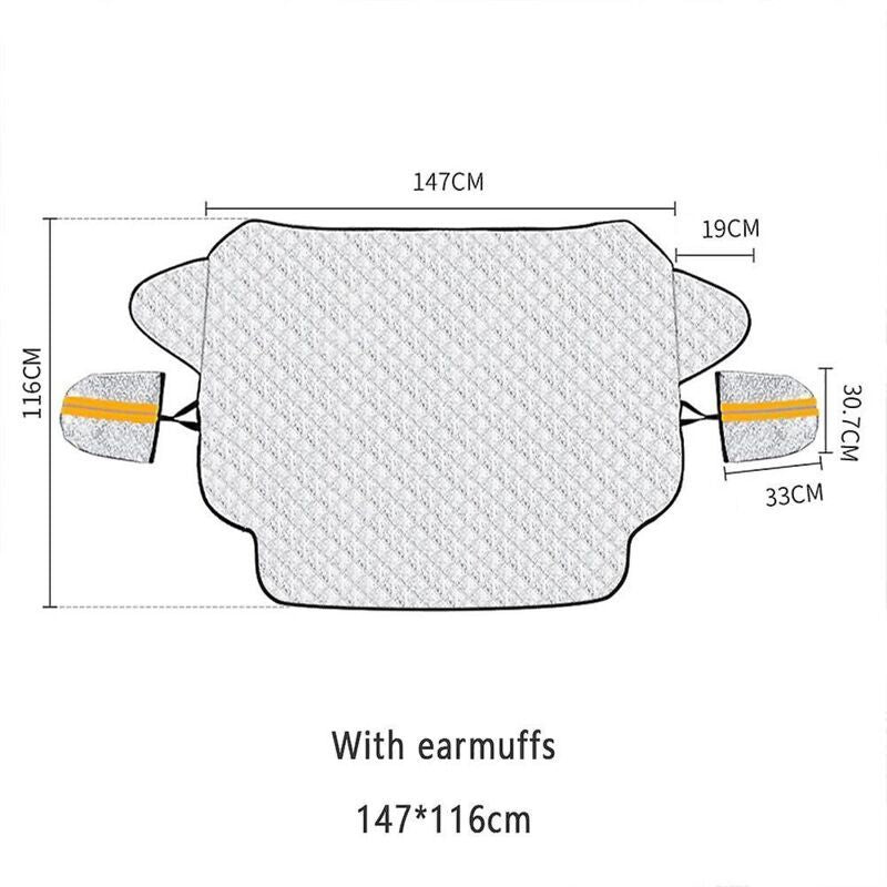 Car Windshield Cover Snow, Ice, Sun, Dust, UV, Water Resistant Car, SUV, All Years, Summer Winter