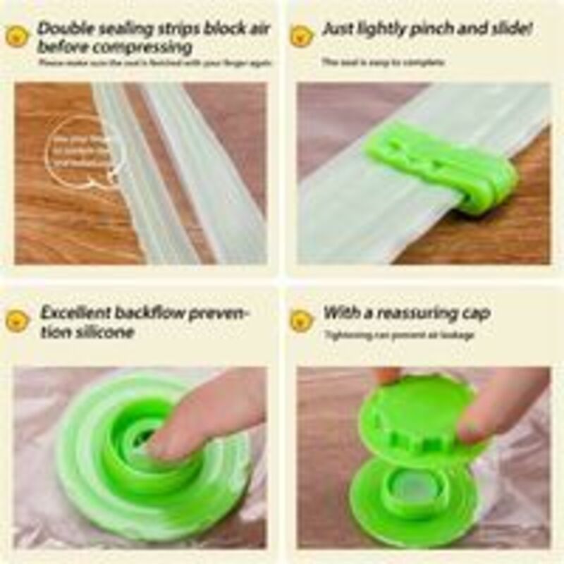 4 Pack XL Vacuum Storage Bags for Clothes Quilts and Bedding, 120 x 100cm