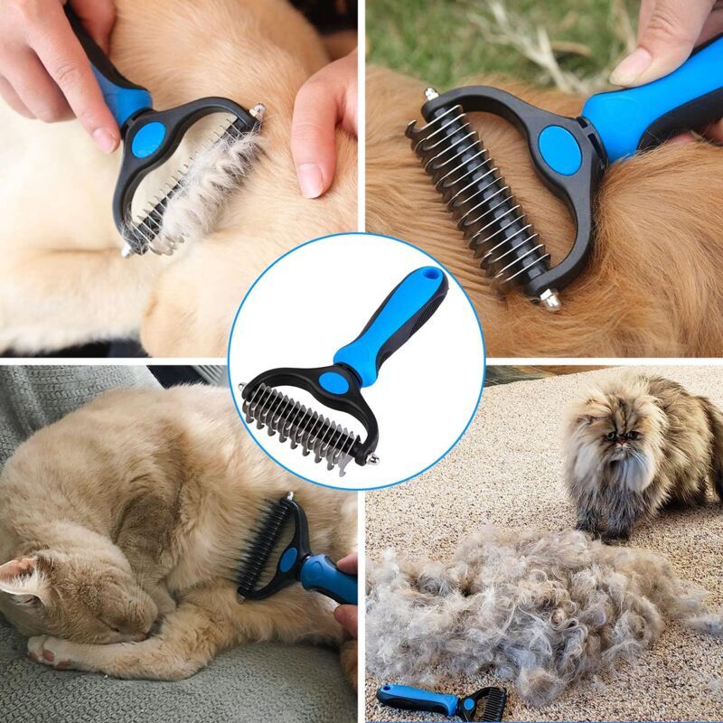Brush for Dogs and Cats, Undercoat Brush Deshedding for Medium to Long Haired Dogs and Cats, Removes Slightly Dead Undercoat