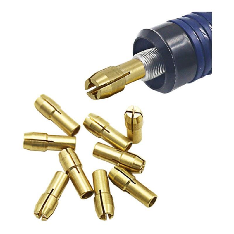 10 Pack Electric Grinder, 3 Jaw Brass Drill Chuck, 2.0mm