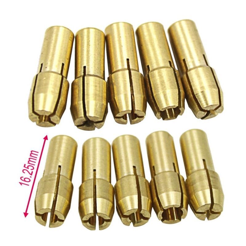 10 Pack Electric Grinder, 3 Jaw Brass Drill Chuck, 2.0mm