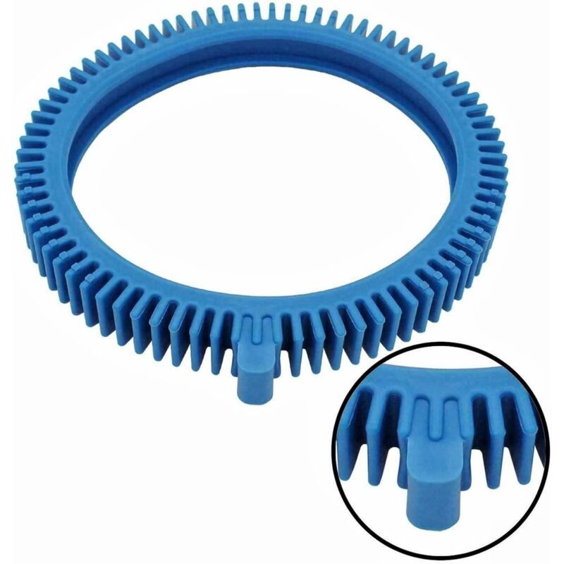Replacement Tires for Two Piece Pool Cleaner 896584000 143 Blue Front Tires with Dents
