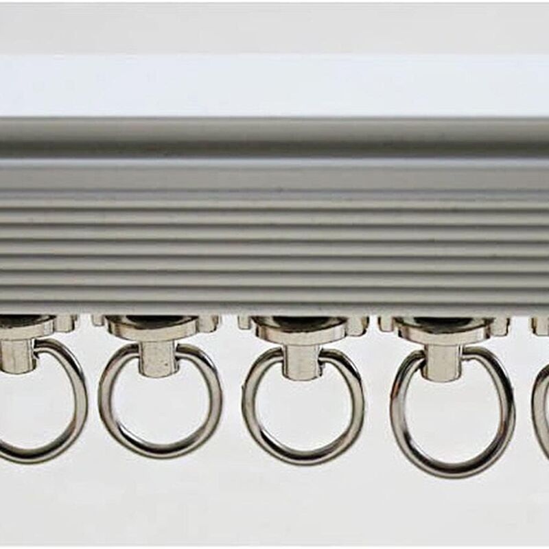 20 Pieces Plastic Curtain Track Glider Rail Rollers Twin Rollers Aluminum Alloy, Small
