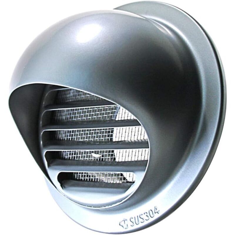 Outdoor Ventilation Grille, Stainless Steel Air Vent with Fly Guard and Fly Guard for Office, Kitchen, Bathroom, 120mm