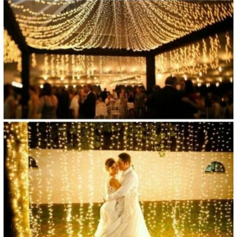 600 LED String Lights Carnival Wedding Outdoor Indoor Garden Lighting warm White, 100M