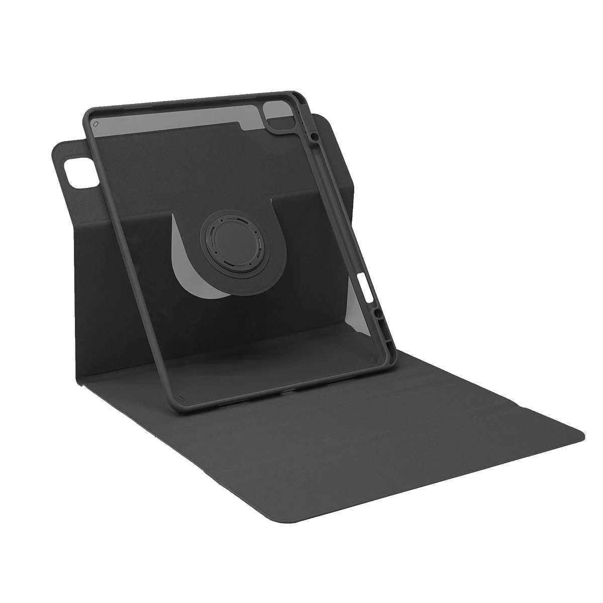 SENYOSON Black iPad Case for 10.2/10.5 Inch iPad 7th/8th/9th Generation & iPad Air 3, Detachable Magnetic Rotating Stand Cover with Honeycomb Back Panel Cooling, Snug Fit Protective Case