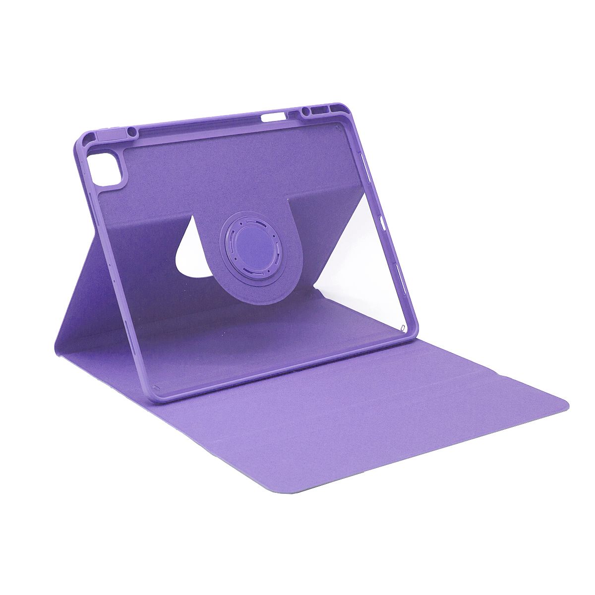 SENYOSON Purple iPad Case for iPad Pro 12.9/13 Inch iPad Pro 12.9" 3rd-6th Gen & iPad Pro 13" & iPad Air 13", Detachable Magnetic Rotating Stand Cover with Honeycomb Back Panel Cooling, Snug Fit Protective Case