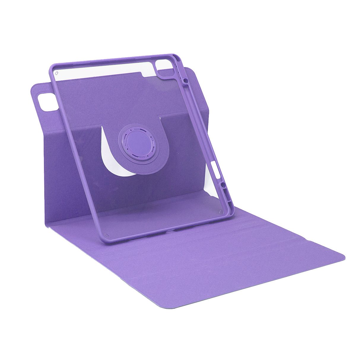 SENYOSON Purple iPad Case for iPad Pro 12.9/13 Inch iPad Pro 12.9" 3rd-6th Gen & iPad Pro 13" & iPad Air 13", Detachable Magnetic Rotating Stand Cover with Honeycomb Back Panel Cooling, Snug Fit Protective Case
