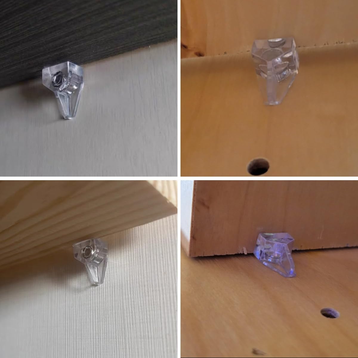 50 Pcs Shelf Support Peg Clear Holder Pegs Cabinet Pins for Kitchen Furniture Shelves Book Plastic Replacement Medicine Supports pegs