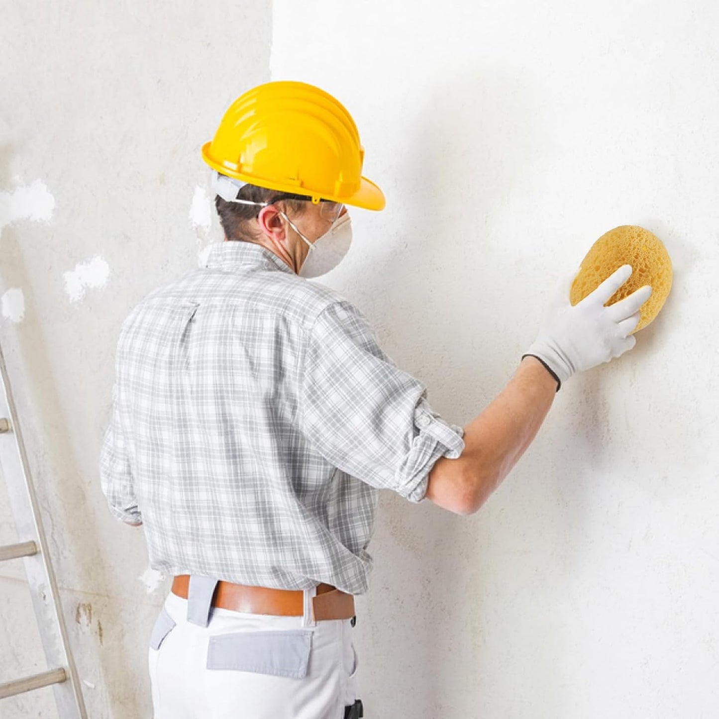 2PCS Knockdown Texture Sponge - Drywall Repair Texture Spray Drywall Texture Patch Sponge for Painting Ceiling Wall Knock Down Texture Tool Paint Sponge