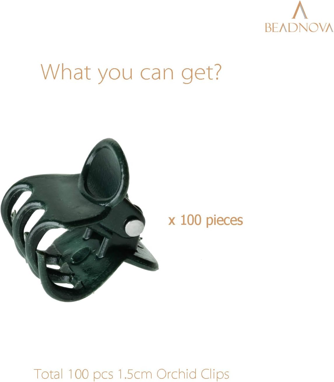 Plant Clips 100Pcs Orchid Clips Orchid Support Clips Vine Clips Plant Clips for Support Flower Orchid Vine (100PCS)