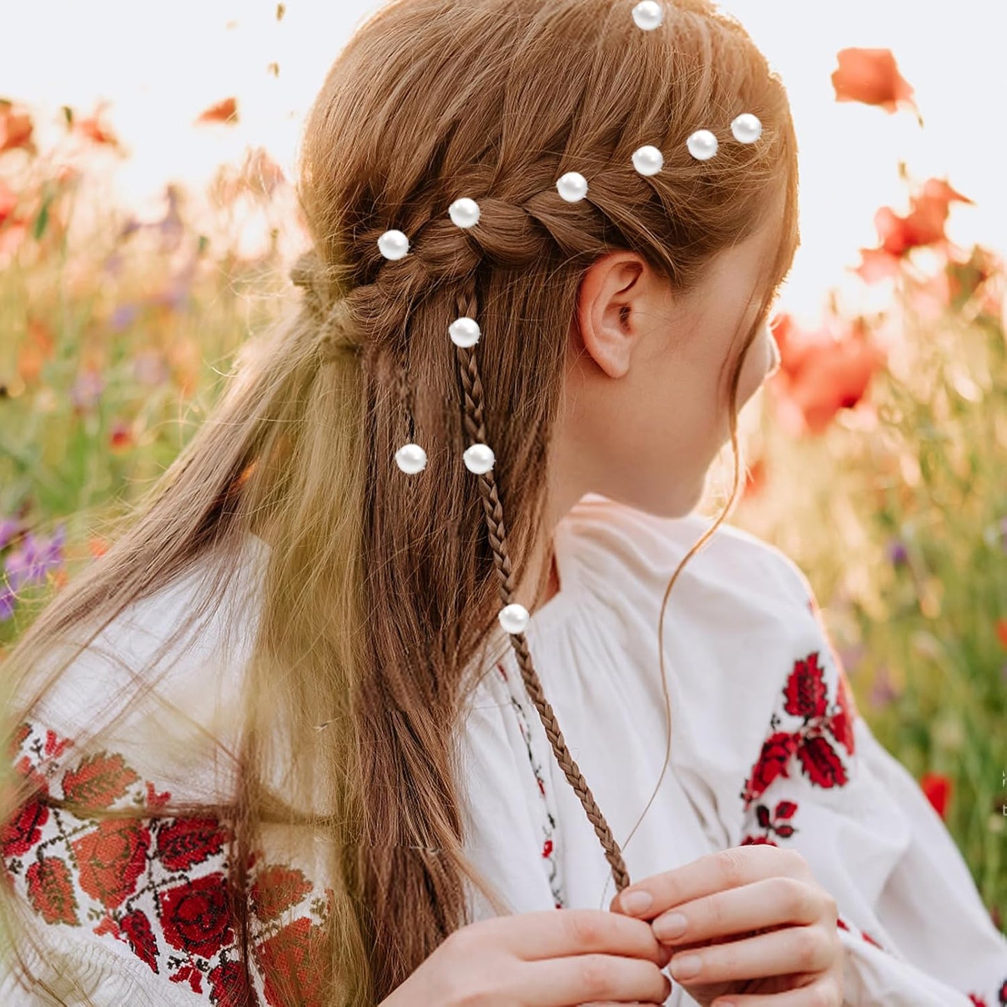 White Pearl Hair Clips and Barrettes Set - 30Pcs Mini Bobby Pins, Cute Pearl Hair Accessories for Women, Girls, Brides