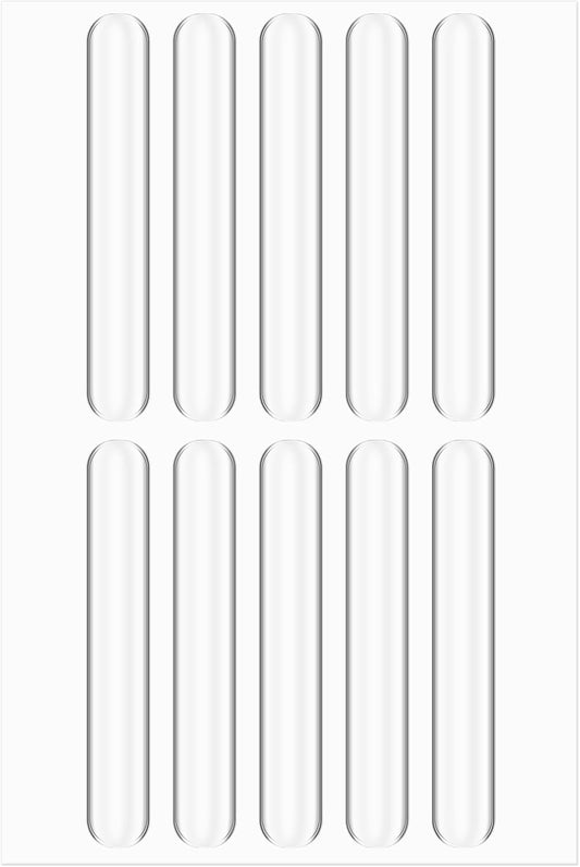 10Pcs Cabinet Bumpers, Transparent Cabinet Door Bumper Silencing Rubber Bumpers for Cabinet Door, Self Adhesive Door Bumper for Home Wall Doors Cabinet Refrigerator Toilet Covers Table Corners