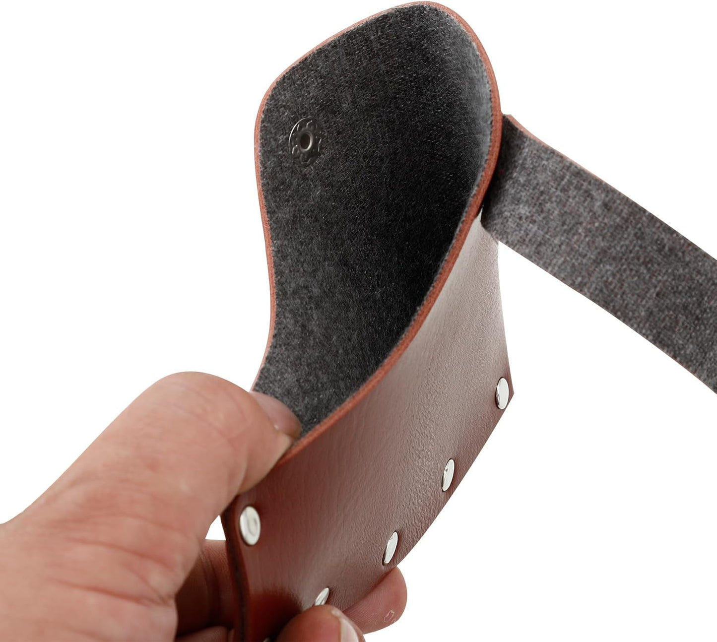 Leather Axe Sheath, Adjustable Hatchet Head Sheath, Durable Hatchet Blade Protector Case Cover Great Camping Accessories for Lumberjack Outdoors Work Essentials, Brown