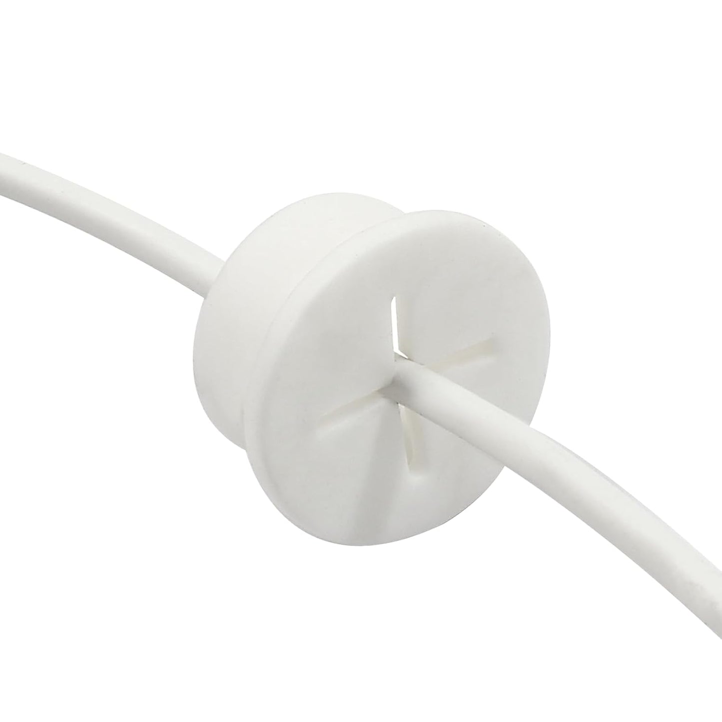 12pcs 3/4 Inch (20mm) Rubber Desk Grommet, Flexible Desk Hole Cover Plug Wire Management Cable Cord Pass Through for Office Home Equipment (White)