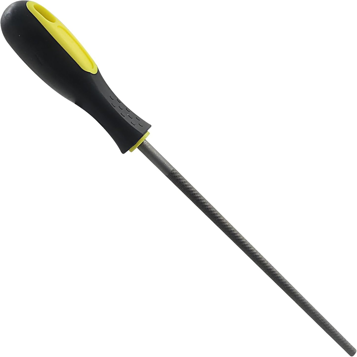 8 Inch Round File, Carbon Steel Rat Tail Metal File Tool Sharpener for Professionals/Wood/DIY Enthusiasts