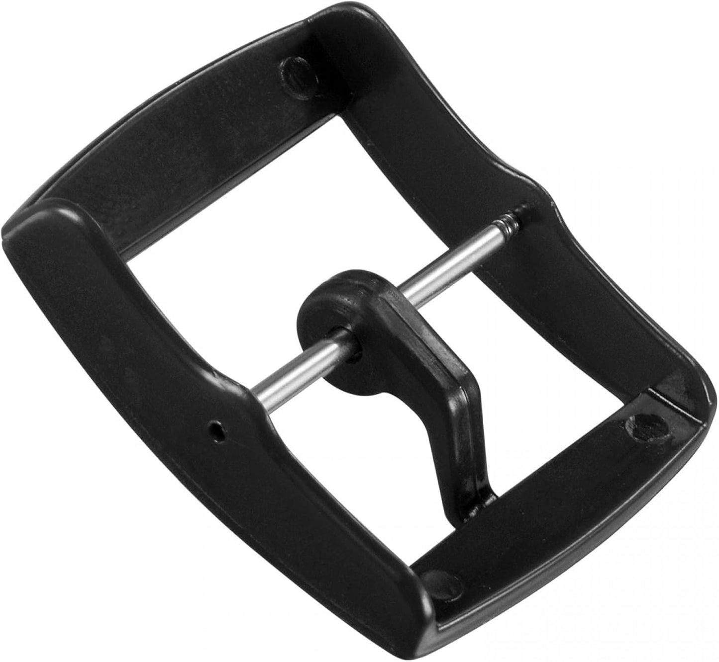 Watch Strap Clasp Replacement Plastic Buckle for 20mm Width Watch Bands Black 2 Pcs